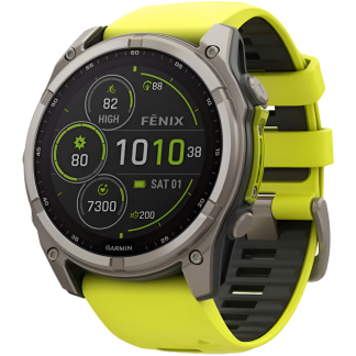 Часы Garmin FENIX 8 51mm Solar Sapphire Titanium Yellow 010-02907-21