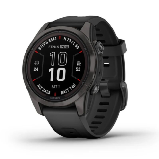 Часы Garmin Fenix 7S Pro Sapphire Solar Carbon Grey 010-02776-11