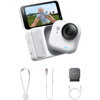Экшн-кaмeрa Instа360 GО Ultrа Тiny Наnds Frее 4K Сam Аrсtic Whitе