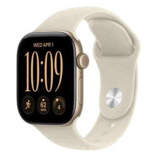 Смарт-часы Apple Watch Series 12 46mm Light Gold Aluminum Case, Sand Sport Band S/M