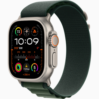 Смарт-часы Apple Watch Ultra 2 49mm Natural Titanium Case with Dark Green Alpine Loop L