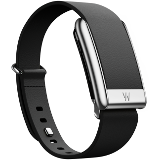 Узкий кожаный ремешок WHOOP LeatherLuxe для WHOOP MG (размер L) Black/Titanium