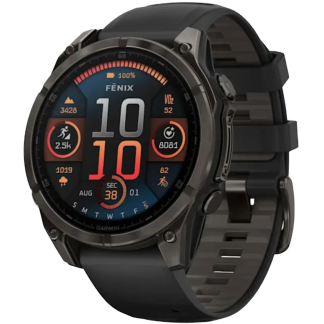Часы Garmin FENIX 8 47mm Amoled Sapphire Titanium Carbon Gray 010-02904-21
