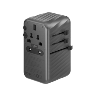 Зарядное устройство EnergEA Travelworld Adapter GaN120, 3USB-C/1USB-A 120W