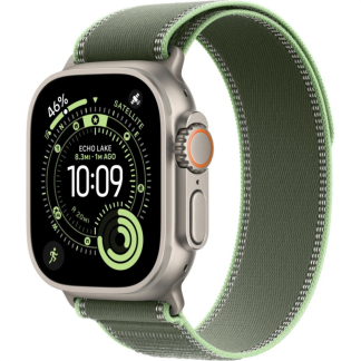 Смарт-часы Apple Watch Ultra 3 2025 49mm Natural Titanium Case with Green/Neon Trail Loop M/L