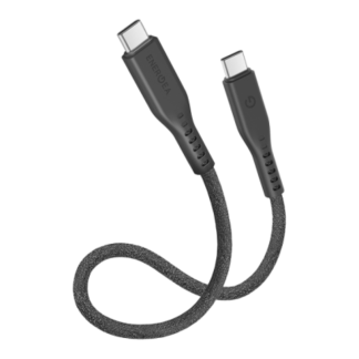 Кабель EnergEA Flow USB 3.2, USB-C to USB-C 20GBPS, 240W 30см. черный