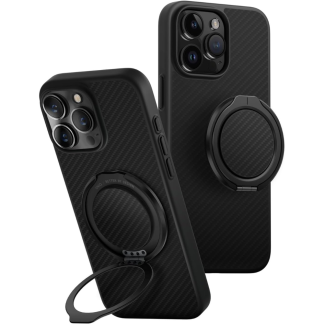 Чехол Uniq HYBRID KEVA AIR WITH GRIPFIT (MagSafe) с кольцом для iPhone 16 Pro MAX, черный
