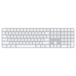 Клавиатура беспроводная Apple Magic Keyboard with Touch ID and Numeric Keypad (MK2C3) White