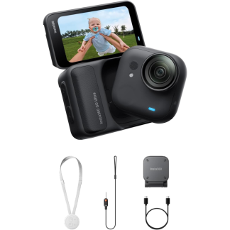 Экшн-кaмeрa Instа360 GO Ultra Tiny Наnds Frее 4K Сam Мidnight Вlасk
