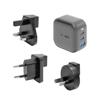 Зарядное устройство EnergEA Travelworld GaN66 2C1A PD/PPS/QC3.0 66W