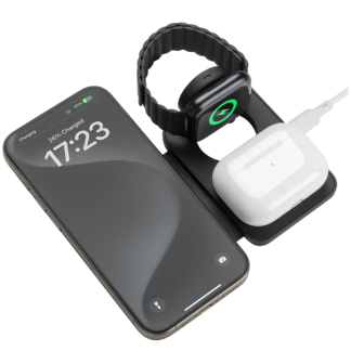 Беспроводная зарядная станция Benks On-Go 3-в-1 (с MagSafe), Черный