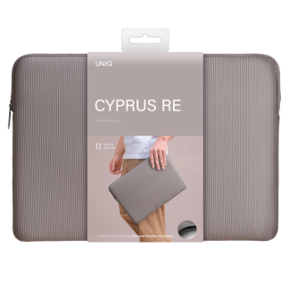Водостойкая папка UNIQ Cyprus RE Laptop Sleeve для ноутбуков до 14» Pewter Grey