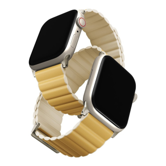 Ремешок Uniq Revix Premium Edition для Apple Watch 49-46-45-44 mm, желтый/бежевый