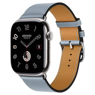 Apple Watch Series 11 Hermes 46mm ремешок Single Tour 46 mm Bleu Lin