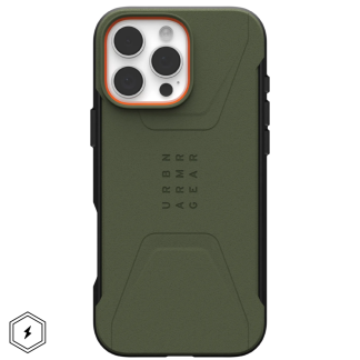 Чехол UAG Civilian MagSafe для iPhone 16 Pro Max, Olive Drab