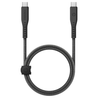 Кабель EnergEA Flow USB 3.2, USB-C to USB-C 20GBPS, 240W 1M. черный (BLACK)
