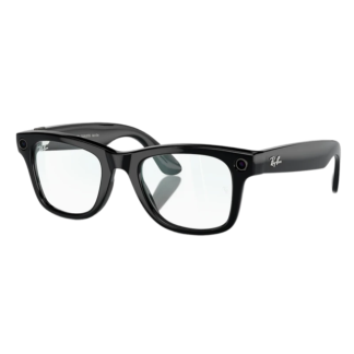 Умные очки Ray-Ban Gen 2 Wayfarer RW4012 Shiny Black, Clear/Graphite Green Transitions (L)