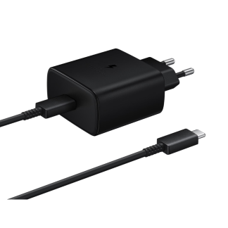 Сетевое зарядное устройство Samsung EP-TA845N 45W Black с кабелем
