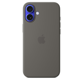 Чехол Apple iPhone 16 Silicone Case with MagSafe, Stone Gray