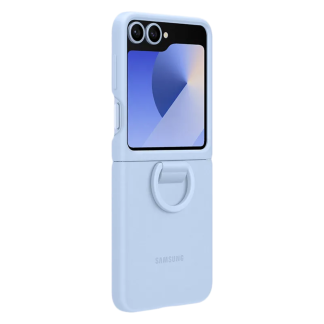 Чехол Samsung Silicone Case Z Flip6 Голубой