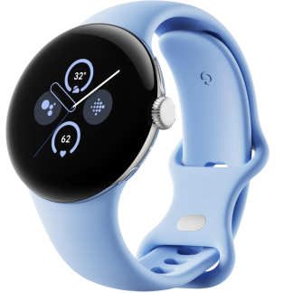 Смарт-часы Pixel Watch 2 Wi-Fi Silver Case/ Bay Active Band