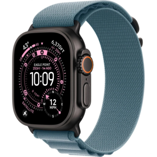 Смарт-часы Apple Watch Ultra 3 2025 49mm Black Titanium Case with Light Blue Alpine Loop L