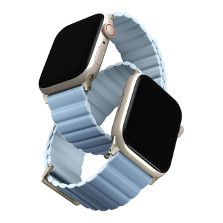 Ремешок Uniq Revix Premium Edition для Apple Watch 42-41-40 mm, Arctic/Soft Blue