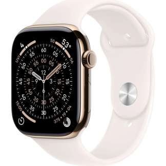 Смарт-часы Apple Watch Series 11 42mm Gold Titanium Case with Light Blush Sport Band M/L