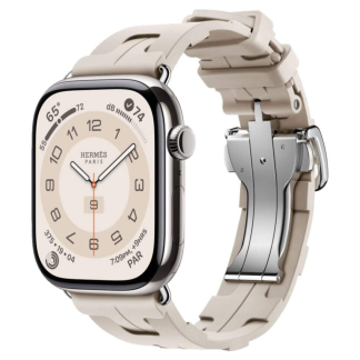 Apple Watch Series 11 Hermes 46mm Kilim Single Tour Beton