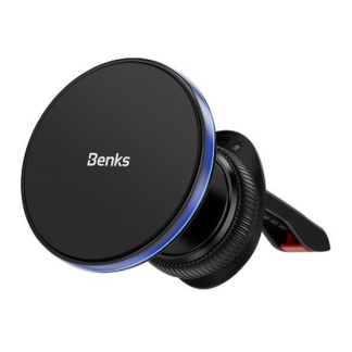 Автодержатель Benks CZ03 15W (с MagSafe) в решетку вентиляции, Черный