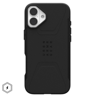 Чехол UAG Civilian MagSafe для iPhone 16, Black