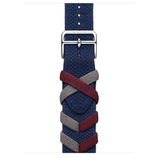Ремешок Hermes для Apple Watch 42mm Bridon Single Tour — Темно-синий (Navy)