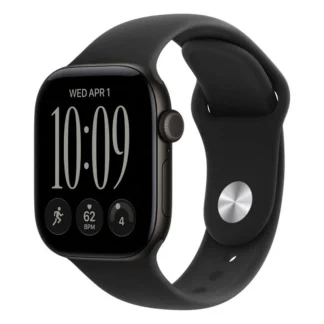 Смарт-часы Apple Watch Series 12 46mm Black Aluminum Case, Black Sport Band S/M