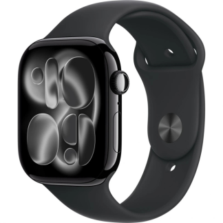 Смарт-часы Apple Watch Series 11 42mm Jet Black Aluminum Case with Black Sport Band M/L Черный