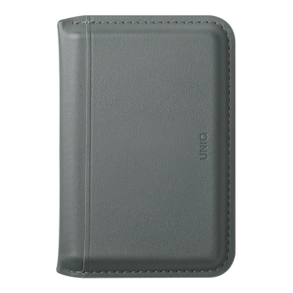 Кожаный чехол-бумажник MagSafe с подставкой Uniq Lyden DS Wallet Graphite