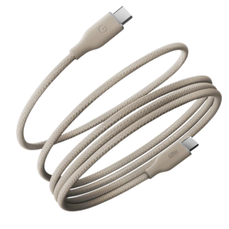 Кабель магнитный EnergEA HELIX MAGNETIC USB-C to USB-C 480MBPS, 60W 1.5M. – титан (NATURAL)