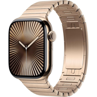 Смарт-часы Apple Watch Series 10 42mm Gold Titanium Case with Slate Link Bracelet