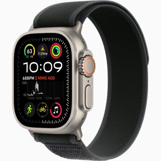Смарт-часы Apple Watch Ultra 2 49mm Natural Titanium Case with Black Trail Loop M/L
