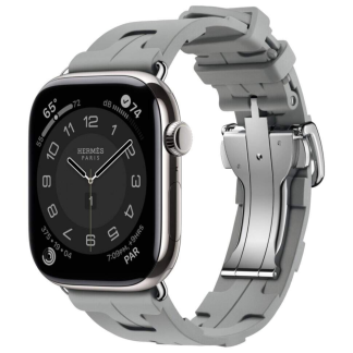 Apple Watch Series 11 Hermes 46mm Kilim Single Tour Gris