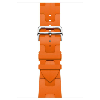 Ремешок Hermes для Apple Watch 46mm Kilim Single Tour — Оранжевый (Orange)
