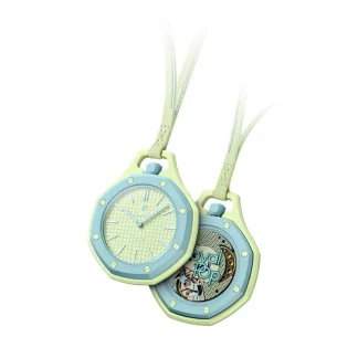 Карманные часы Swatch x Audemars Piguet Royal Pop Blaue Acht/мятный
