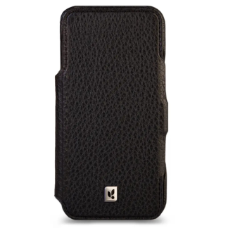 Чехол книжка из кожи Vaja Folio для iPhone 17 Pro Floater Black