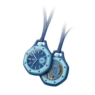 Карманные часы Swatch x Audemars Piguet Royal Pop Lan Ba/голубой