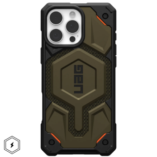 Чехол UAG Monarch Pro MagSafe для iPhone 16 Pro Max, Kevlar Element Green