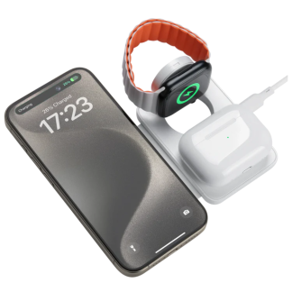 Беспроводная зарядная станция Benks On-Go 3-в-1 (с MagSafe), Белый
