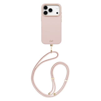 Чехол UNIQ для iPhone 17 Pro Max COEHL Mirelle Shell Pink (MagSafe) (120338)