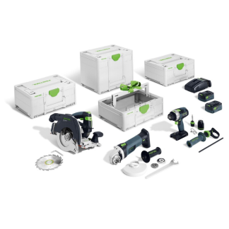 Набор аккумуляторных инструментов Festool HKC 55/TPC 18/AGC 18/TB 137 578025