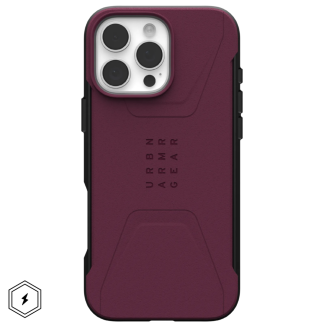 Чехол UAG Civilian MagSafe для iPhone 16 Pro Max, Bordeaux