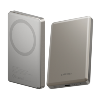 Ультратонкий внешний аккумулятор EnergEA Alupac Air 10K, 10000mAh MAGSAFE, титан