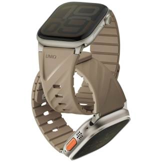 UNIQ Fluo do Apple Watch 49/46/45/44/42/41/40mm Magnetic Бежевый